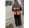 Two-colored Backpack Norr Strap - Orange/grey